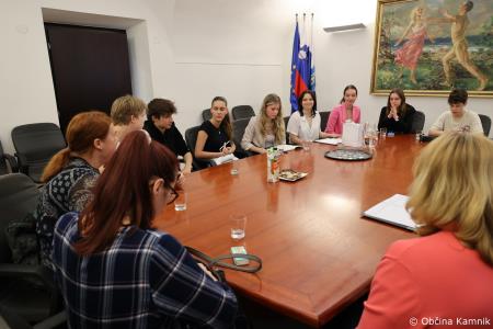 Župana obiskali dijaki Gimnazije in srednje šole Rudolfa Maistra Kamnik (1)